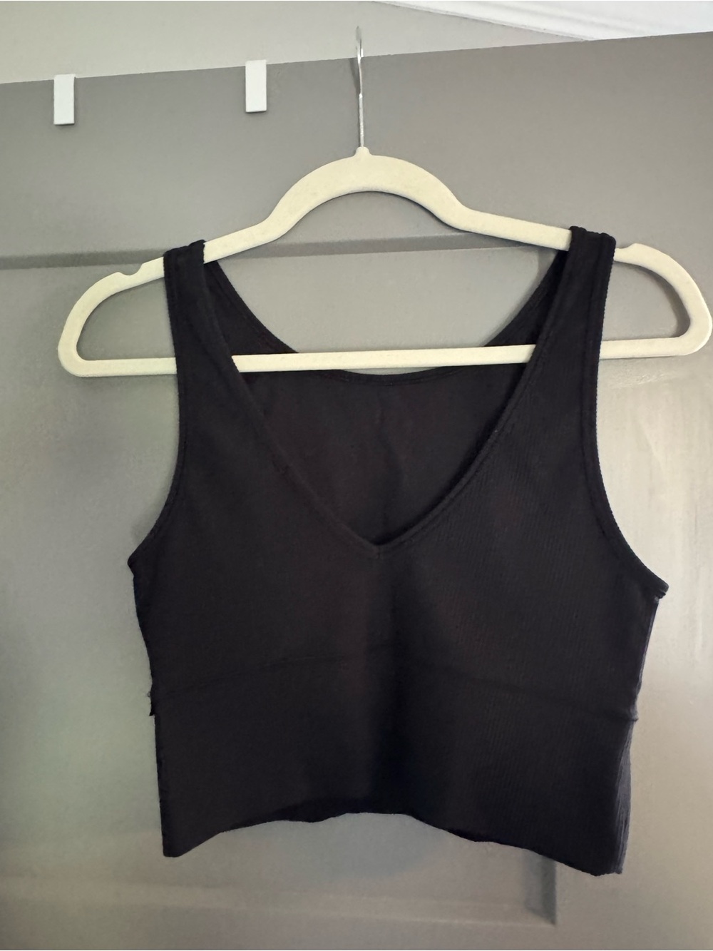 lululemon athletica Black Ribbed V-Neck Tank Top